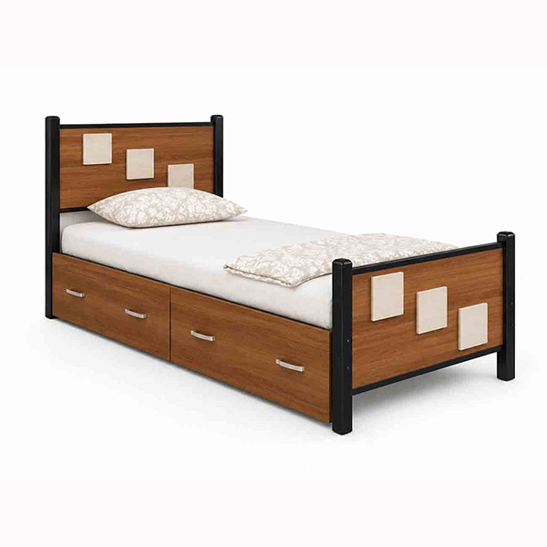 تخت تک نفره فلزی مربعی T142